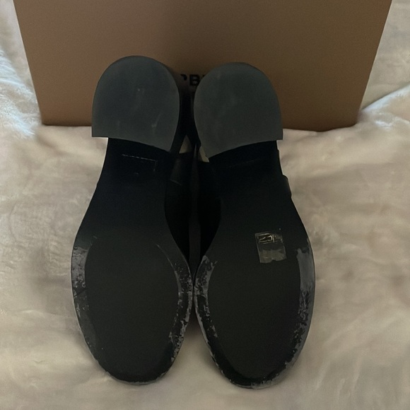 Burberry house check and leather ankle boots size 8 - Picture 7 of 9